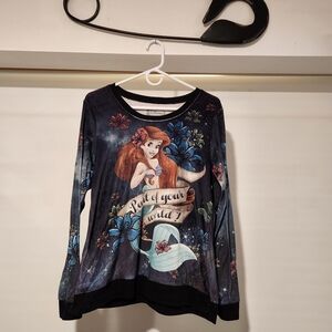 Ariel Disney Graphic Long Sleeve Shirt